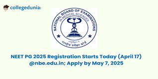 NEET PG 2025 Registration Starts Today (April 17) @nbe.edu.in; Apply by May 7, 2025